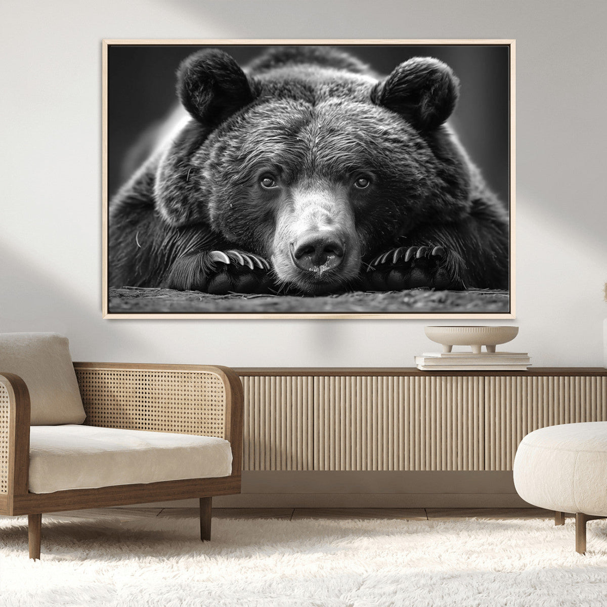 Resting Grizzly 399 Bear Canvas Print | Ready to Hang Wall
