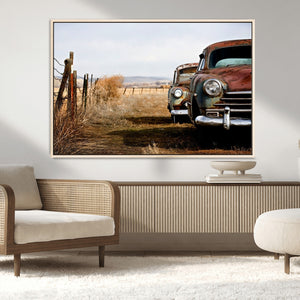Classic Cars Vintage Wall Art Canvas Print