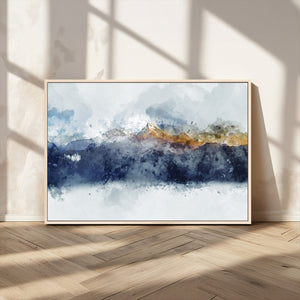 Abstract Mountain Range Art Canvas Print | 3 Panel