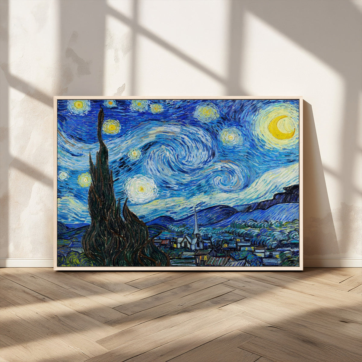 Vincent Van Gogh The Starry Night Abstract Wall Art Canvas