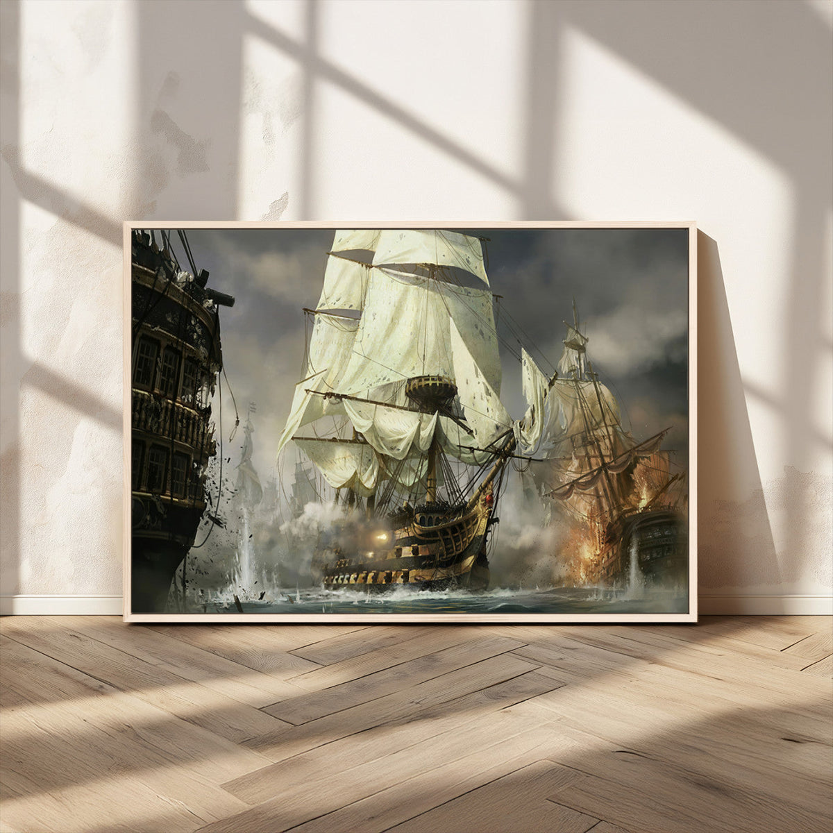 Pirate Ship War Wall Art Canvas Print