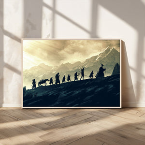 Fellowship Journey Wall Art – Fantasy Adventure Canvas Print