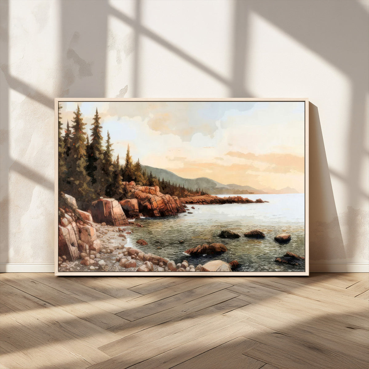 Serene Coastal View of Acadia National Park Wall Art -