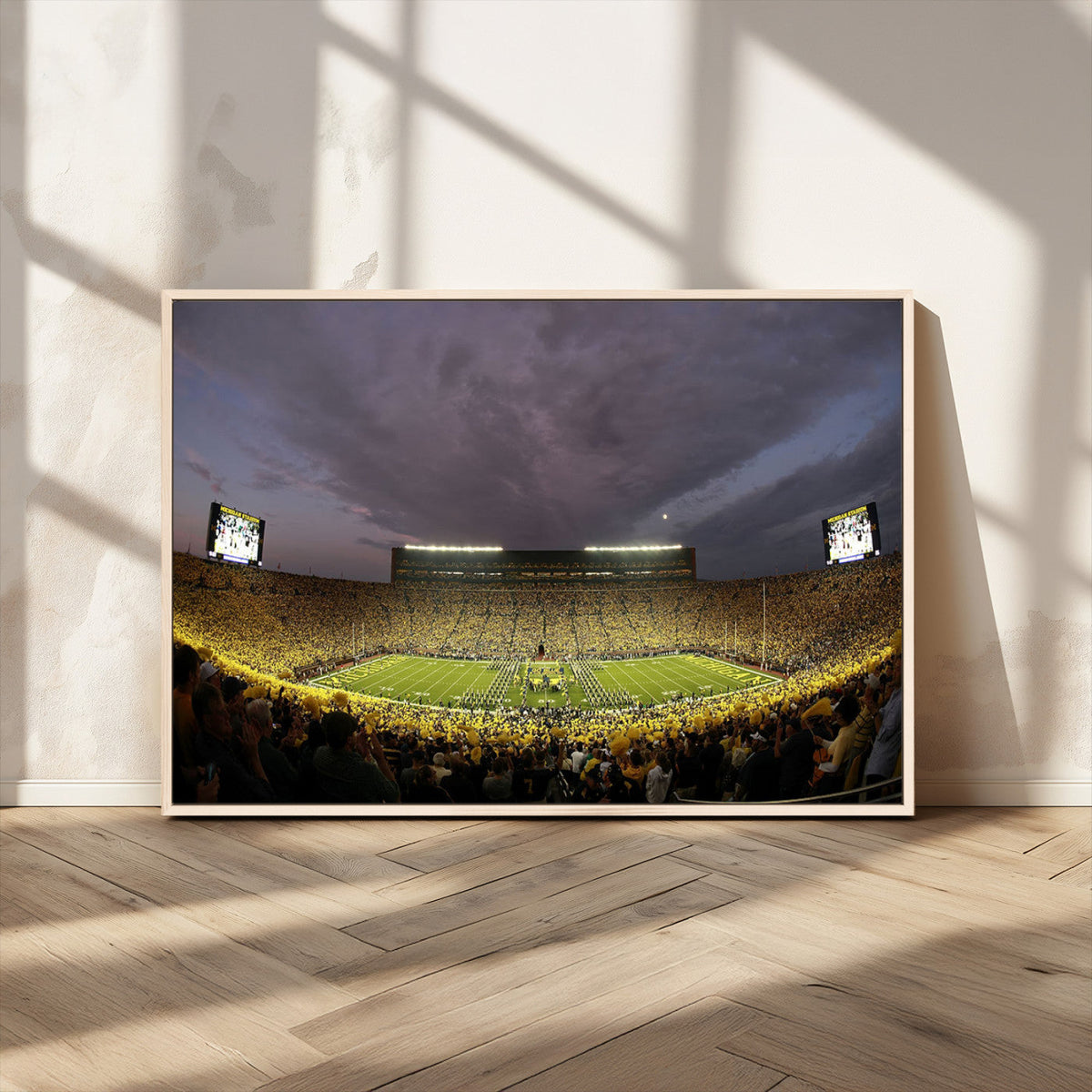 Michigan Wolverines Print - Michigan Stadium Wall Art Canvas