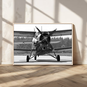 Wall Art Old War Plane Canvas Print