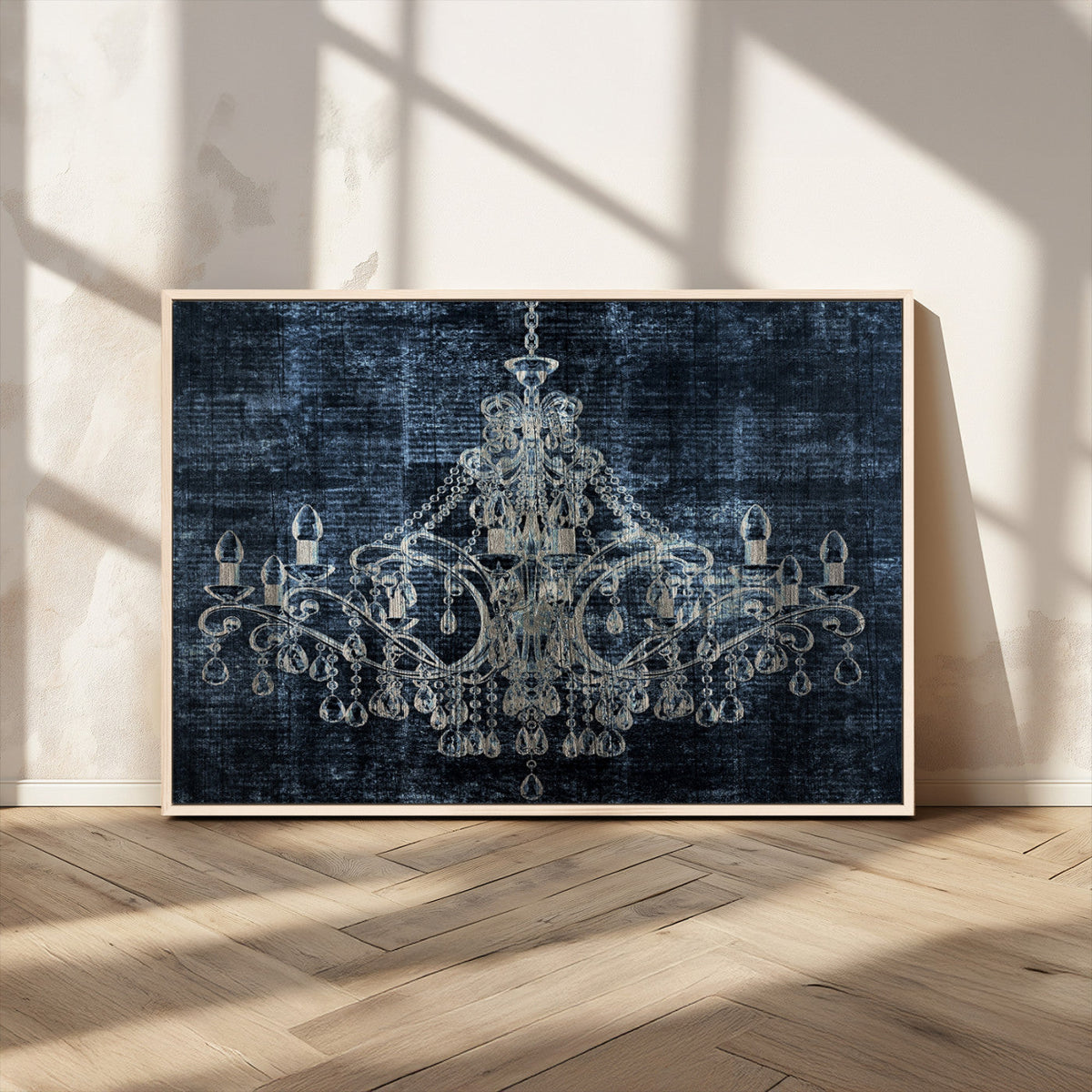 Dark Chandelier Wall Art Canvas Print