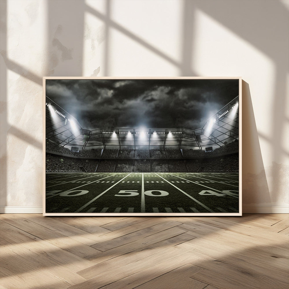 American Football Stadium Wall Art Canvas Print, Stadium