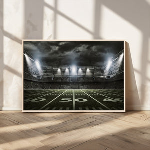 American Football Stadium Wall Art Canvas Print, Stadium