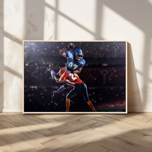 American Football Wall Art Canvas Print, Stadium Sport Wall