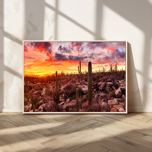 Arizona Desert Print, Western Cowboy Wall Art Print