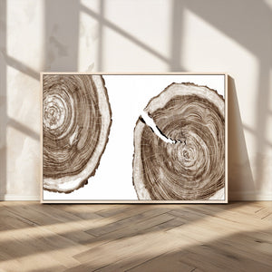 Wood Tree Ring Wall Art Canvas Prints, Tree Rings –