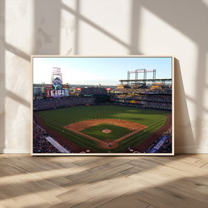 Colorado Rockies Coors Field Wall Art Canvas Print - MLB