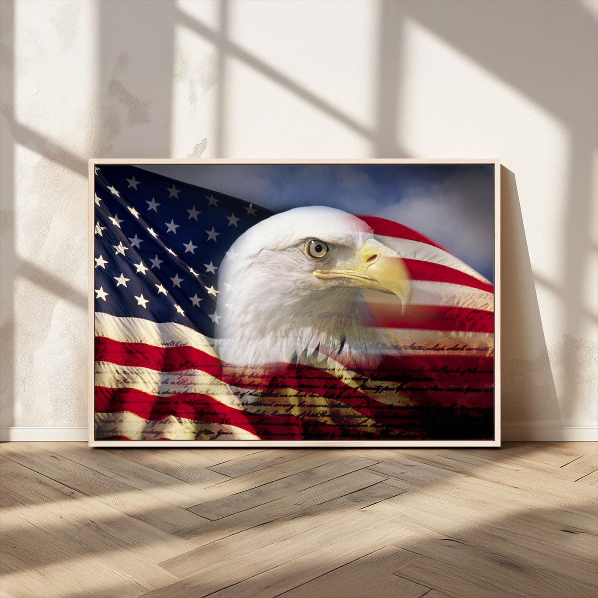 American Flag Eagle Symbol Wall Art, American Flag Eagle