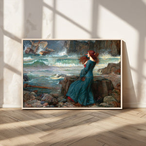 Miranda by the Shore Wall Art Canvas Print – Tempest Scene