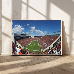 Virginia Tech Hokies Football Team Print - Blacksburg Lane
