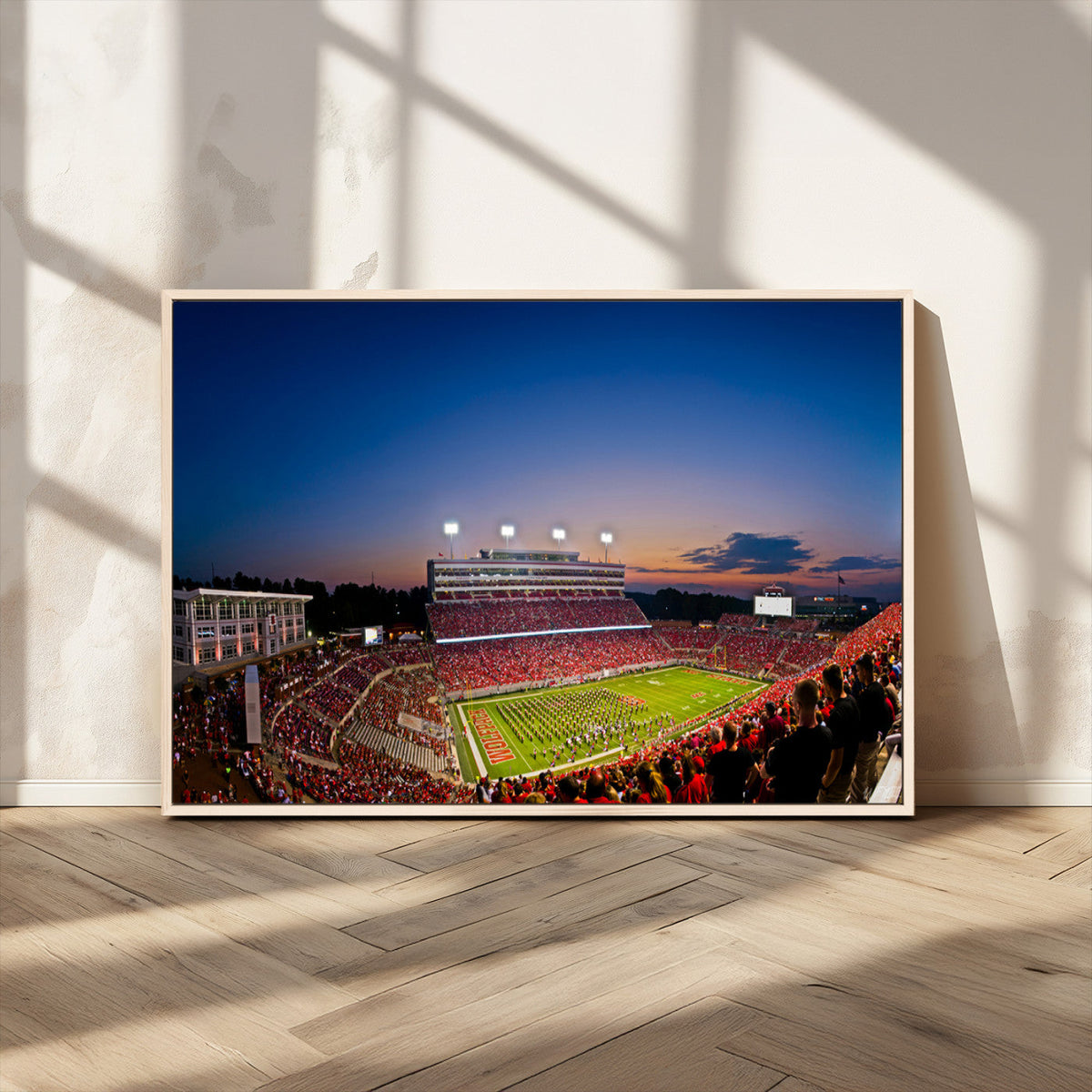Wolfpack Football Team Wall Art Print - Raleigh