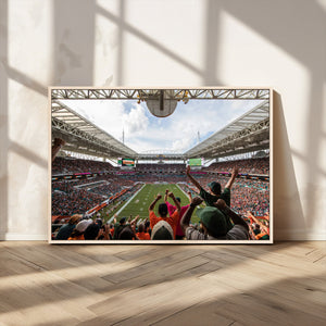 Miami Hurricanes Football Team Wall Art Print - Miami Hard