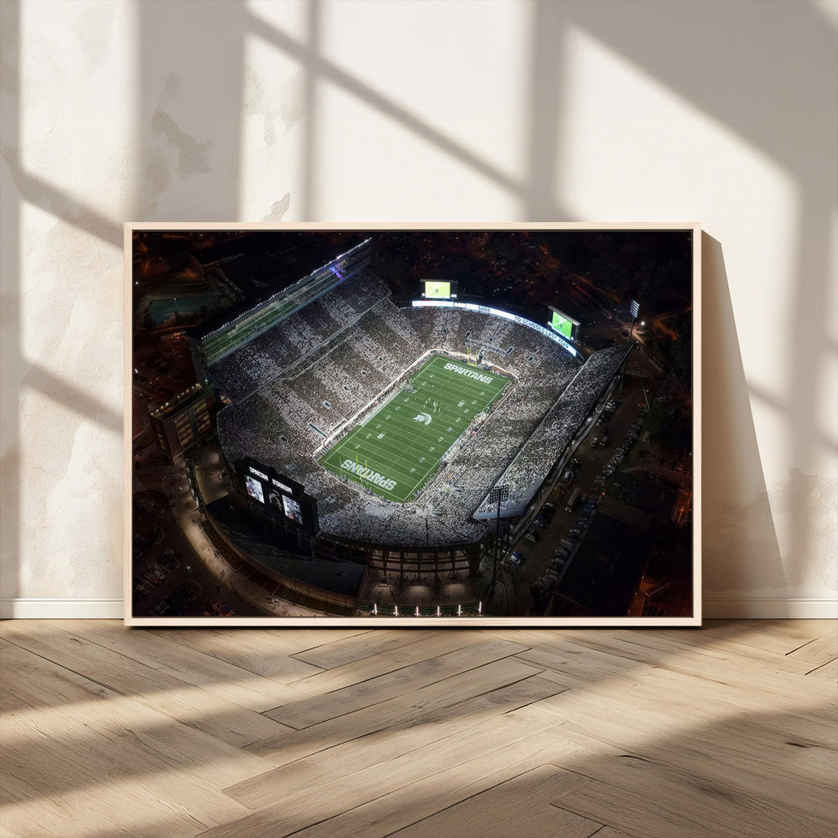 Michigan State Spartans Football Team Print - East Lansing