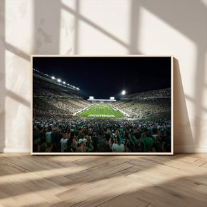 Framed Michigan State Spartans Football Team Print - East