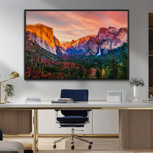 Yosemite Nal Park Wall Art Landscape Canvas Print El Capitan