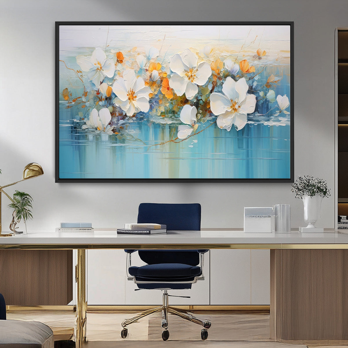 Abstract Flower Wall Art Canvas Print