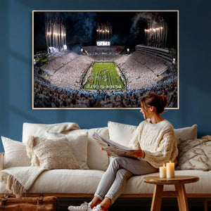 Penn State Football Wall Art Canvas Print – Framed Stadium