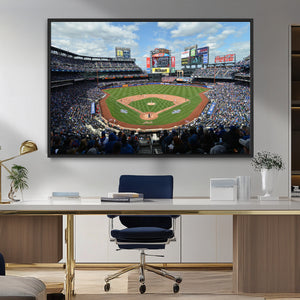 New York Mets Baseball Team Print - Citi Field Stadium Wall