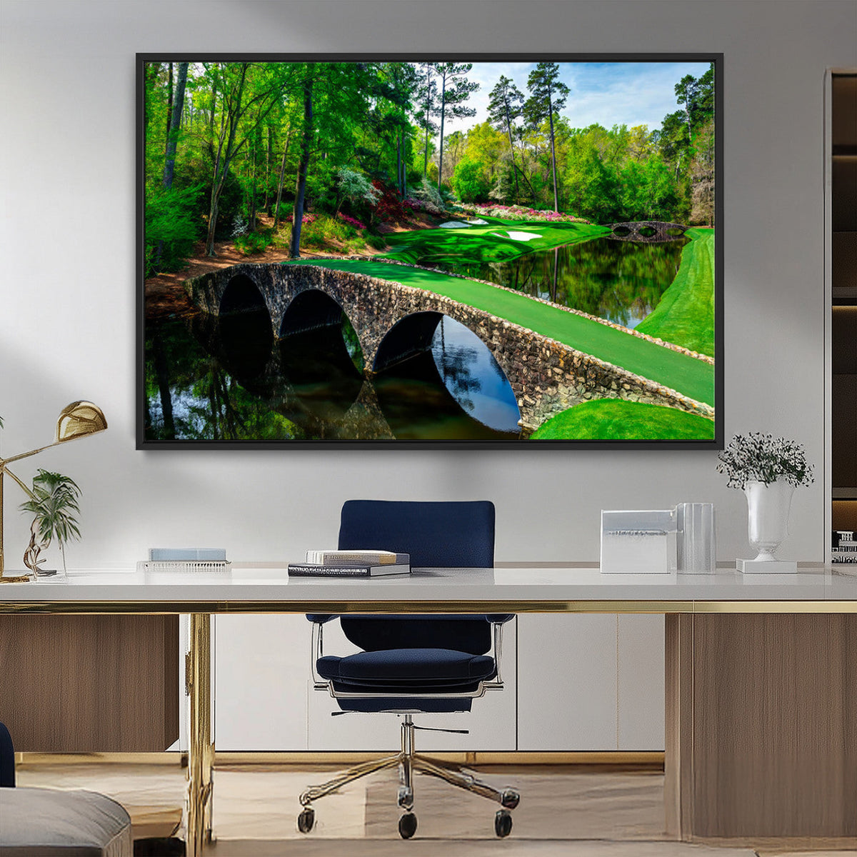 Augusta National Golf Club Wall Art - Panoramic Bridge &