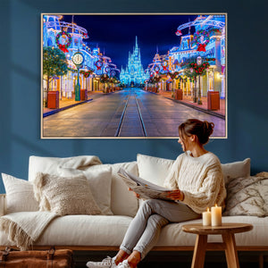 Disney Wall Art | Castle Large Wall Art Disney Magic Kingdom