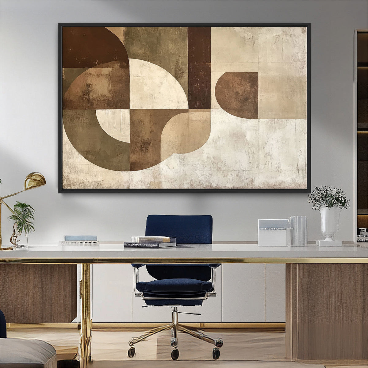 Wabi Sabi Geometric Wall Art | Abstract Modern Minimalist