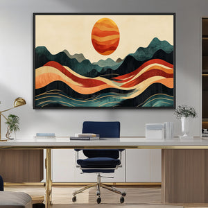 Mountain Triptych Wall Art Canvas Print – Western Nature