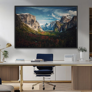 Yosemite National Wall Art Canvas Print – Framed Mountain
