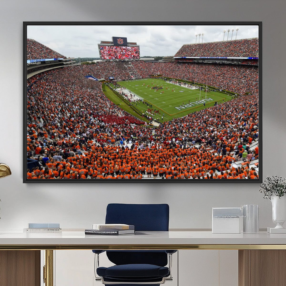 Jordan-Hare Stadium Wall Art Canvas Print, College Sports