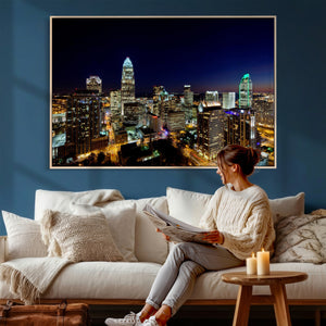 Atlanta Skyline Wall Art Canvas Print – Modern Cityscape