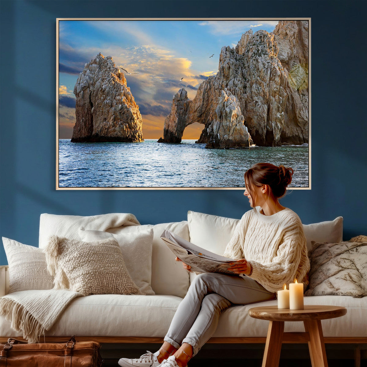 The Arch Cabo San Lucas Ocean Arch Wall Art Canvas Print,
