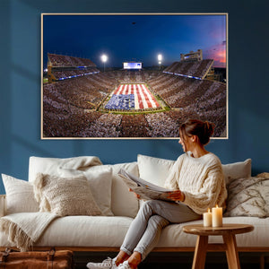 Oklahoma Sooners Memorial Stadium Wall Art Canvas Print,