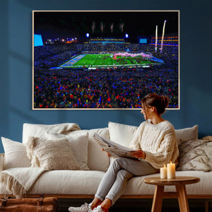 Ole Miss Rebels Vaught Hemingway Stadium Wall Art Canvas