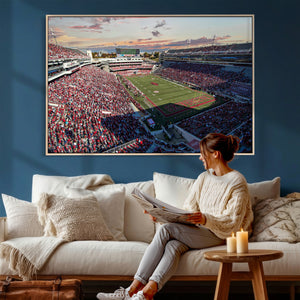 Donald W. Reynolds Razorback Stadium Wall Art Canvas Print –
