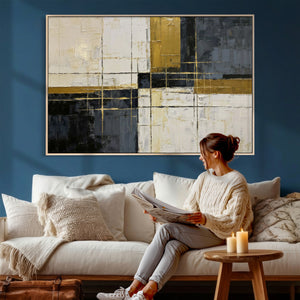 Geometric Abstract Wall Art Canvas Print