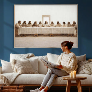 The Last Supper Wall Art Canvas Print, Jesus Christ Biblical