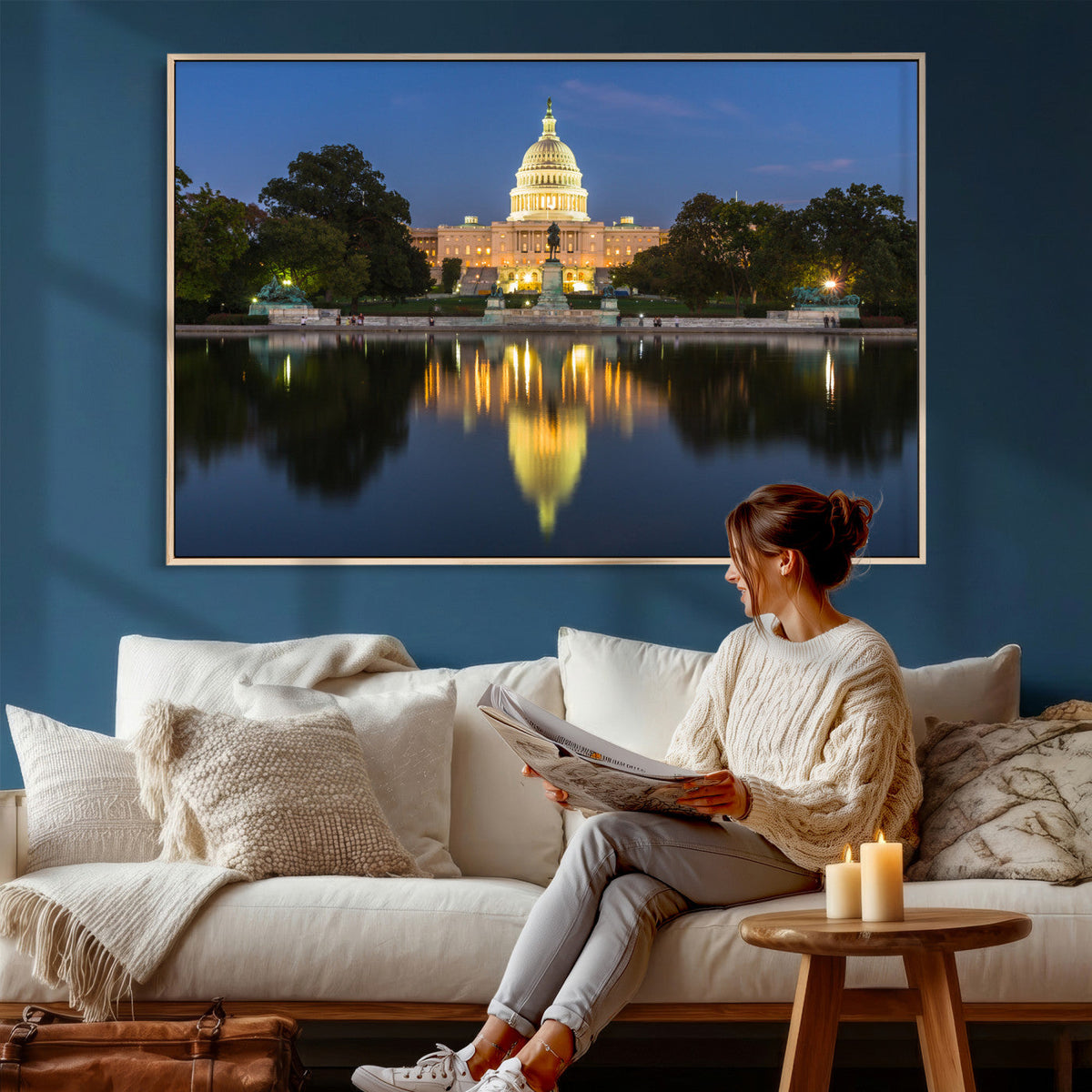 US Capitol Building Wall Art Canvas Print – Washington DC