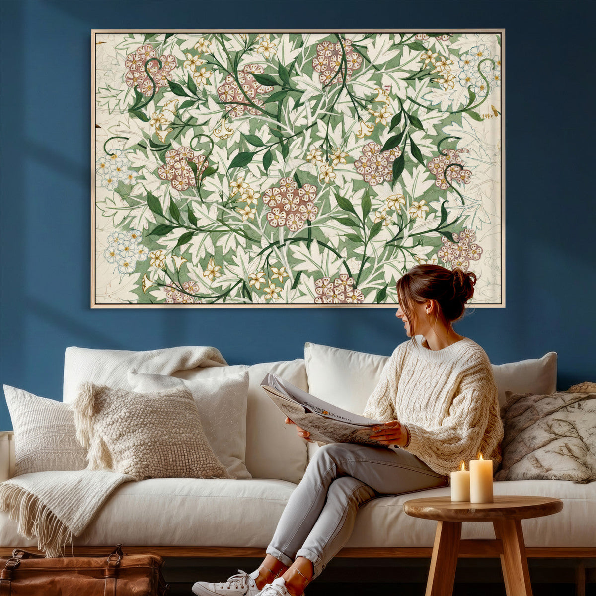 William Morris Jasmine 1872 Canvas Wall Art — Arts and