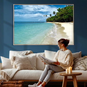 Puerto Rico Beach Paradise Wall Art – Tropical Coastal Print