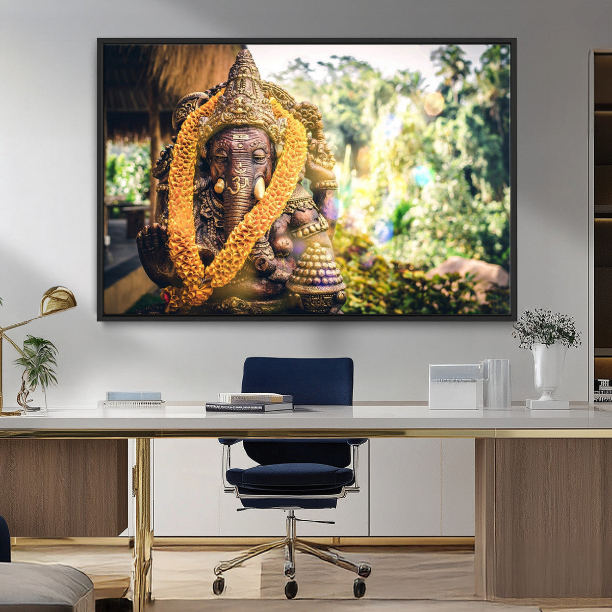Hinduism Statue Wall Art Canvas Print