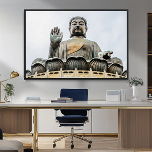 Buddha Statue Wall Art Canvas Print