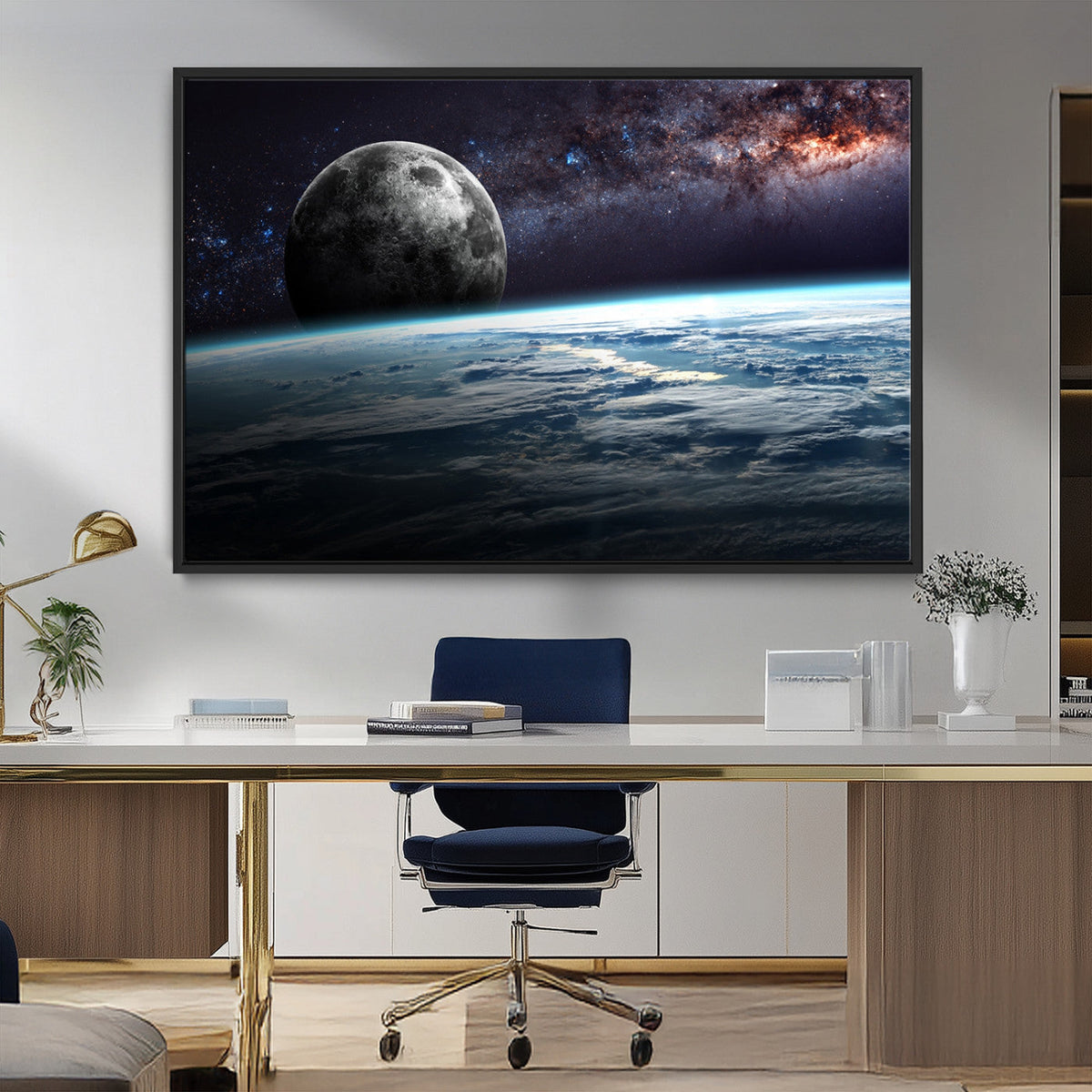 Space and Planet Canvas Print