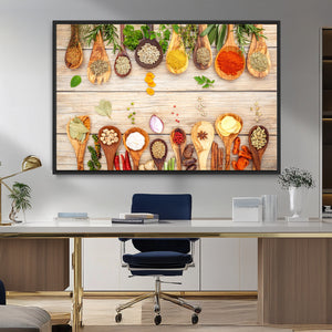 Kitchen Spice on the Table Wall Art, Kitchen Spice Wall Art