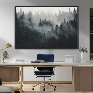Nature Wall Decor - Serene Triptych Nature Print – Woodland