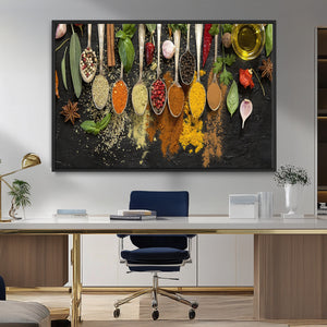 Kitchen Spice Wall Art Canvas Print