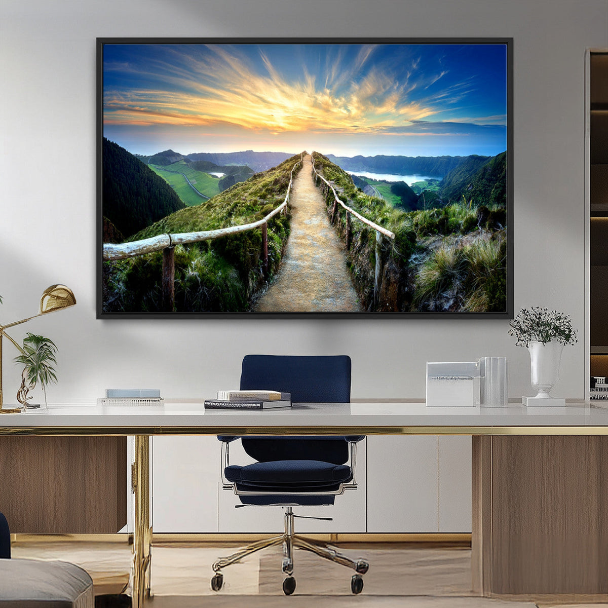 Mountain Landscape Wall Art Canvas Print
